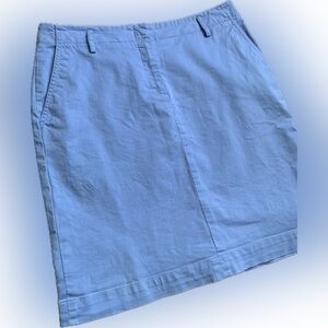 BROOKS Brothers ⚜️ light blue cotton flat front skirt, size 10